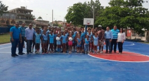 JUNTA DE AVIACIÓN CIVIL ENTREGA CANCHA DEPORTIVA EN PANTOJA